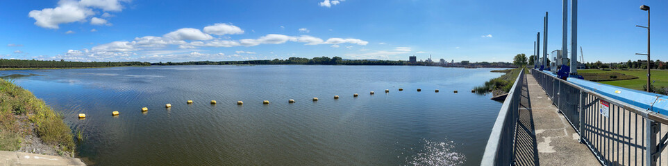 Panoramique du réservoir Beaudet à Victoriaville