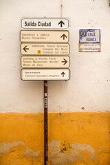 Cartel o Poster en el pueblo de Plasencia, provincia de Caceres, comunidad autonoma de Extremadura,...