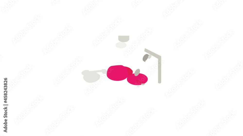 Poster table lamp icon animation isometric best object on white backgound