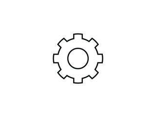 Setting icon vector, Tools, Cog, Gear Sign Isolated on white background. Help line options account concept. Trendy Flat style for graphic design, logo, Web site, social media, UI, mobile app, EPS10