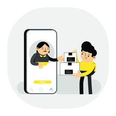 online shopping via mobile phone