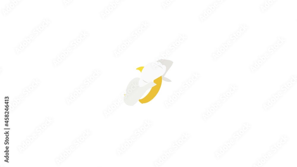 Poster moon and cloud icon animation isometric best object on white backgound