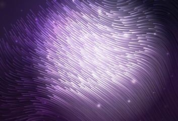 Dark Purple vector template with bent lines.