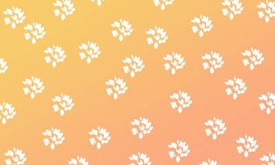 light brown gradient background with leaf brush