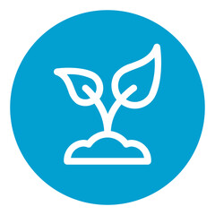 Decorative plant eco icon