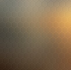 Golden sheen on brown mosaic textured background. Smooth surface.