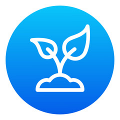 Decorative plant eco icon