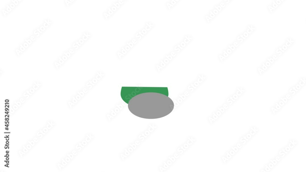 Aufkleber confirmation button icon animation isometric best object on white backgound