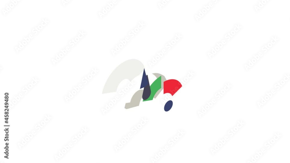 Aufkleber index of reviews icon animation isometric best object on white backgound
