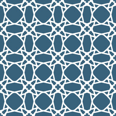 Seamless pattern with bright geometric ornament.