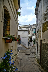 Fototapeta na wymiar A narrow street in Lavello, an old town in Basilicata region, Italy.