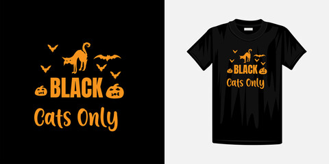 Halloween t-shirt creative design template. Halloween lettering typography new vector design.