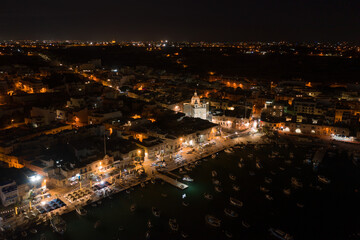 Fototapeta na wymiar Aerial Shot of Marsaxlokk, Malta