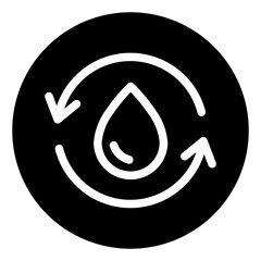 Renewable water icon