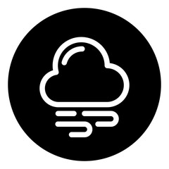 Cloudy wind icon