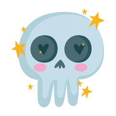 halloween scary skull