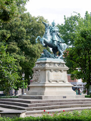 Obraz premium Poland Gdanask Statue of John Sobieski 