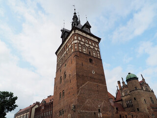 Fototapeta na wymiar Poland Gdansk town clock tower