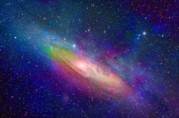 Obraz na płótnie Canvas Space galaxies and stars in the night sky