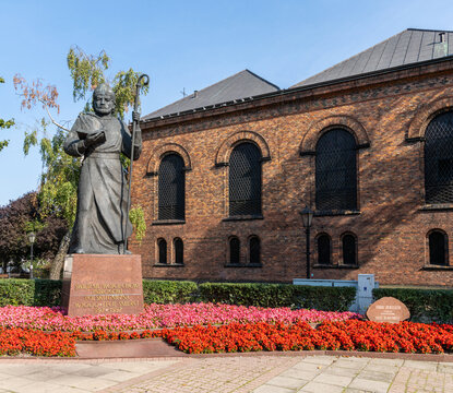 statue of Saint Wojciech in front of the Church of the Holy Trinity in Gniezno