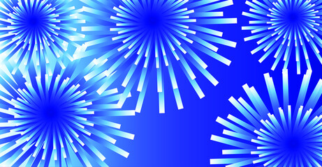 Abstract blue background with lines shape 