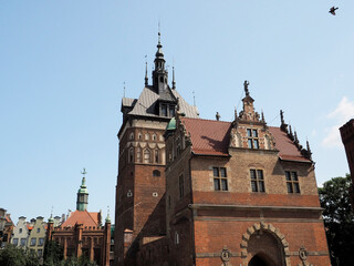 Poland Gdansk town clock tower