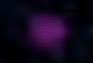 Dark Pink vector background with curved lines.