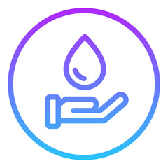 Save the water icon