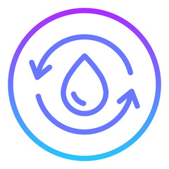 Renewable water icon
