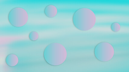 Gradient bubbles background