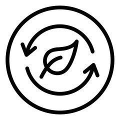 Ecology renewable icon