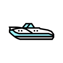 cuddy cabins boat color icon vector. cuddy cabins boat sign. isolated symbol illustration