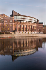 Parliament house in Stockholm, Sweden. - 458257075
