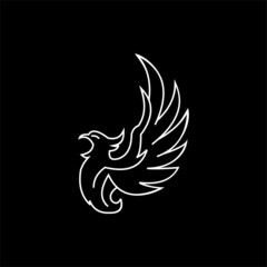 Fototapeta na wymiar bird logo design element Vector Image , bird phoenix logo design Vector Image