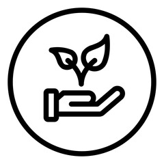 Save the plants icon