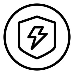 Energy security icon