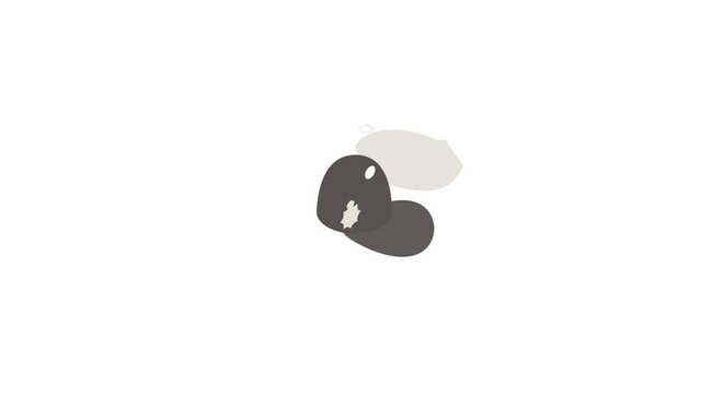 Hat english police icon animation isometric best object on white backgound