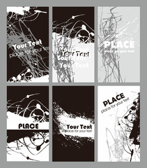 abstract grunge bussines card background vector design