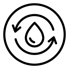 Renewable water icon