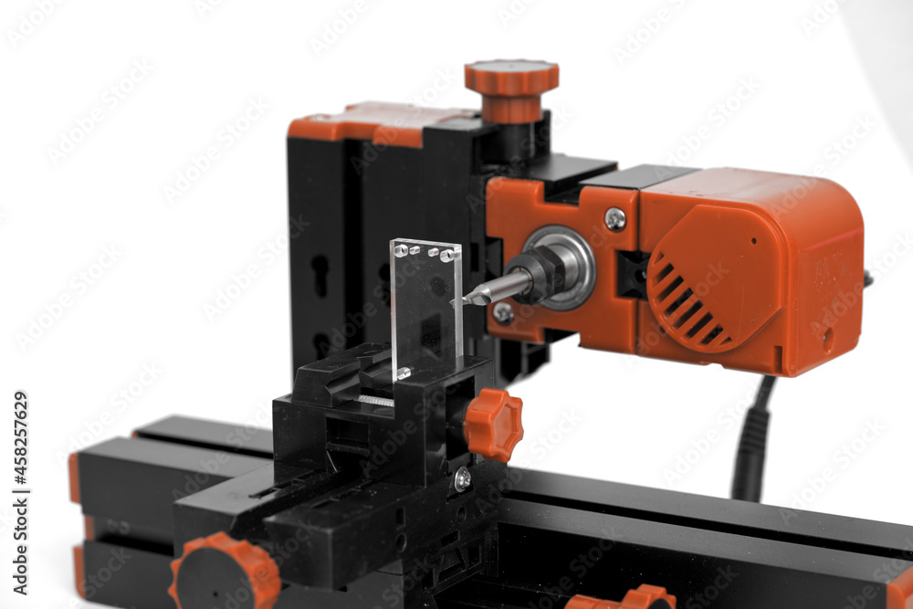 Wall mural small diy milling machine for education and hobby