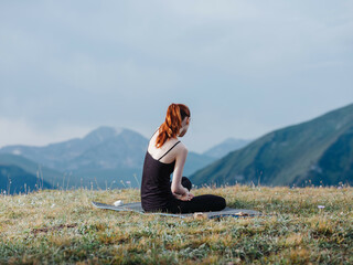 athletic woman chords fresh air exercise freedom