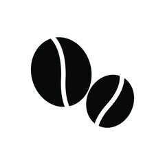 Fototapeta premium Coffee beans icon vector. caffeine illustration sign. Java symbol or logo.