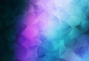 Dark Pink, Blue vector polygonal template.