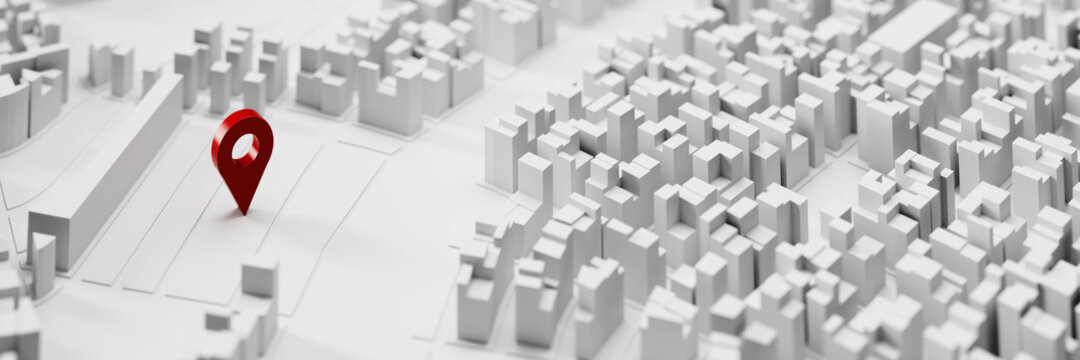 GPS Position auf 3D Stadtplan zur Navigation