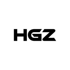 HGZ letter logo design with white background in illustrator, vector logo modern alphabet font overlap style. calligraphy designs for logo, Poster, Invitation, etc.