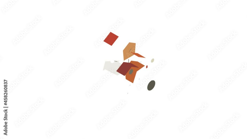 Poster cuckoo clock icon animation isometric best object on white backgound