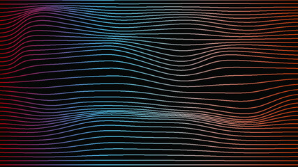 Abstract background of colored lines