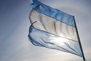 Bandera argentina. Argentina - obrazy, fototapety, plakaty