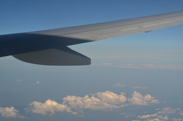 Obraz premium Clouds - view from plain travel