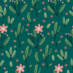 seamless pattern with flowers